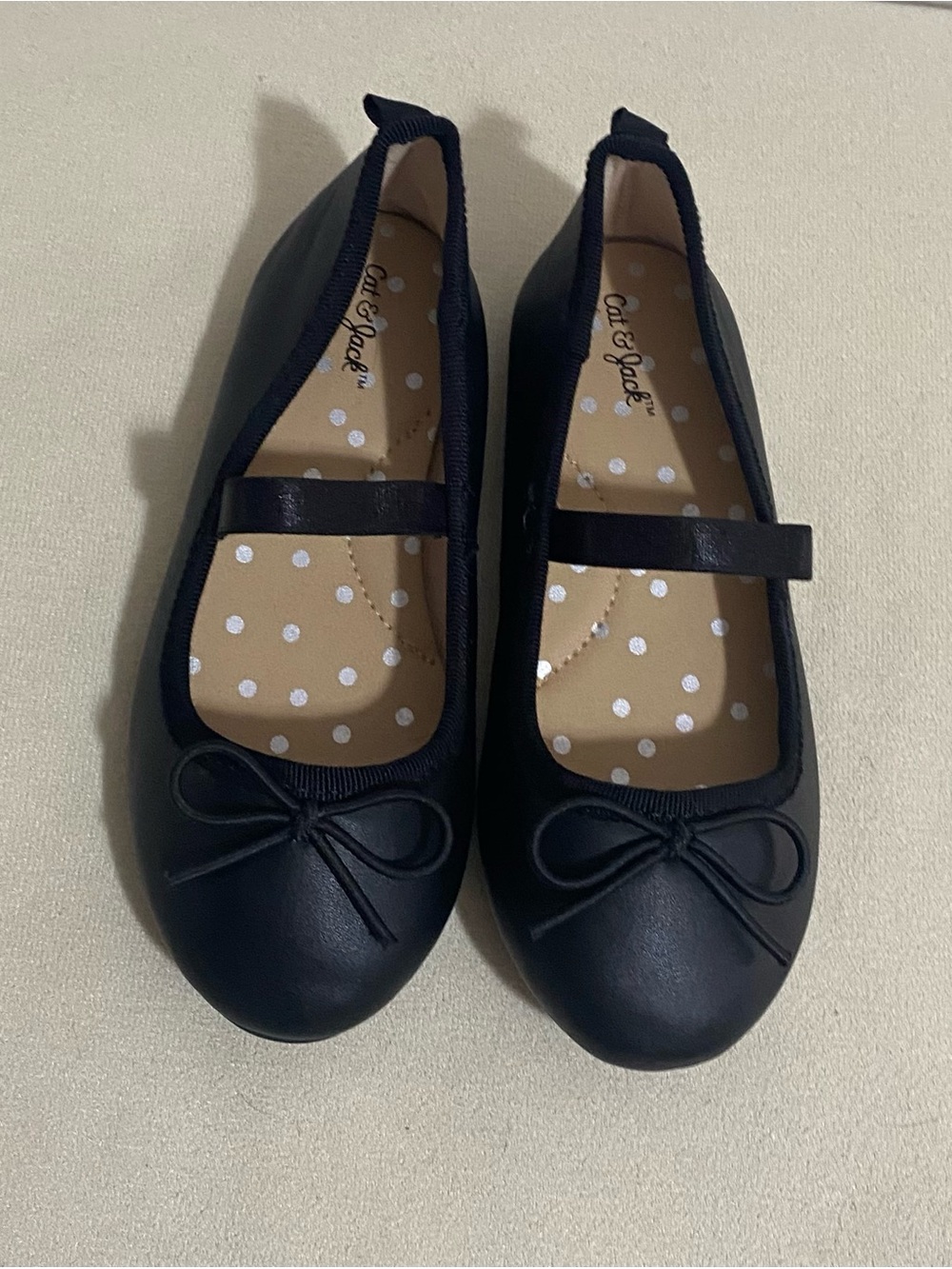 Cat & Jack Black Mary Jane Bow Flats for Kids
